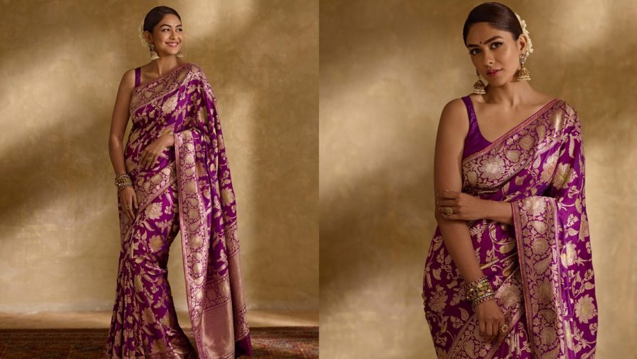 Mrunal Thakur Sarees For Ganpati Puja: 4 Traditional Looks To Bookmark For The Festive Season 1