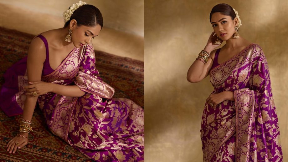 Mrunal Thakur Sarees For Ganpati Puja: 4 Traditional Looks To Bookmark For The Festive Season 1