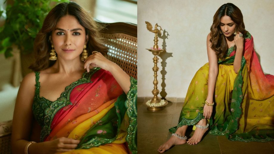 Mrunal Thakur Sarees For Ganpati Puja: 4 Traditional Looks To Bookmark For The Festive Season 1