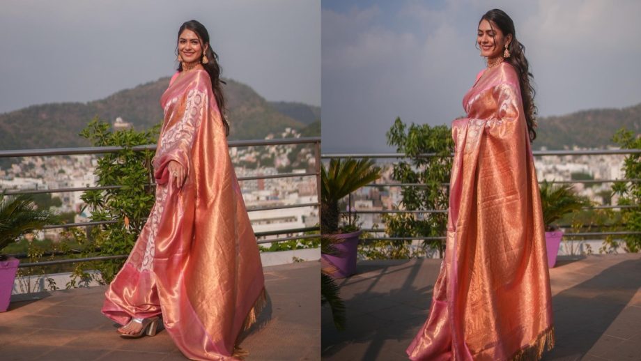 Mrunal Thakur Sarees For Ganpati Puja: 4 Traditional Looks To Bookmark For The Festive Season 1