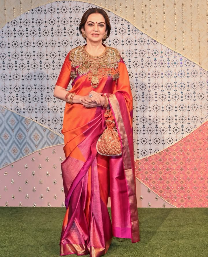 Nita Ambani Ganesh Chaturthi Saree Looks: From Advaya Kanjivaram To Emerald Ganpati Necklace 1