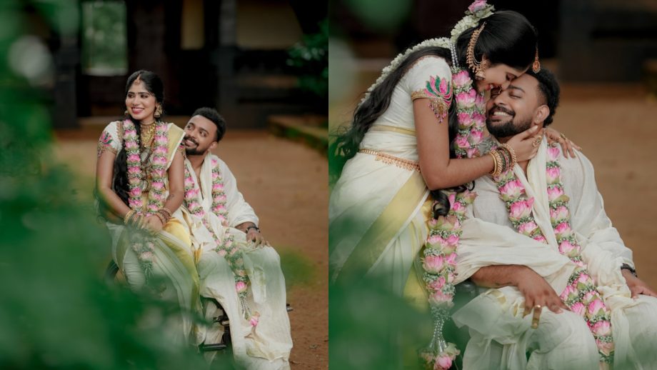 Oru Chiri Iru Chiri Bumper Chiri Fame Couple Yadhu And Jyothika Get Married—Peek Into Their Dreamy Moments 1