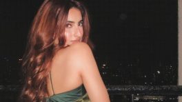 Palak Tiwari Looks Sensational In A Sultry Olive-Green Satin Halter Dress