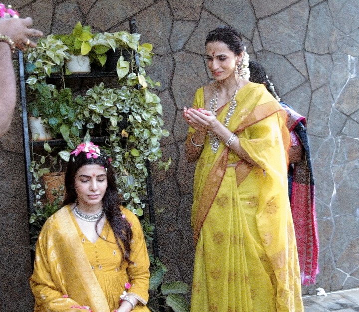 Peek Into Samantha Ruth Prabhu's Baby Shower: Showering Rose Petals, Traditional Rituals To Sacred Chants 1