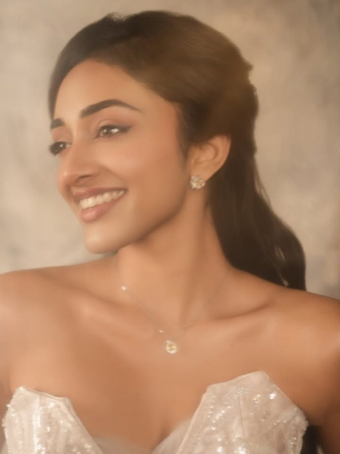Preity Mukhundhan Looks Like A Dream In A Shimmering White Off-Shoulder Dress 1