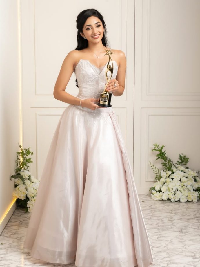 Preity Mukhundhan Looks Like A Dream In A Shimmering White Off-Shoulder Dress 1