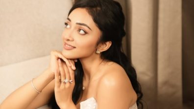 Preity Mukhundhan Looks Like A Dream In A Shimmering White Off-Shoulder Dress