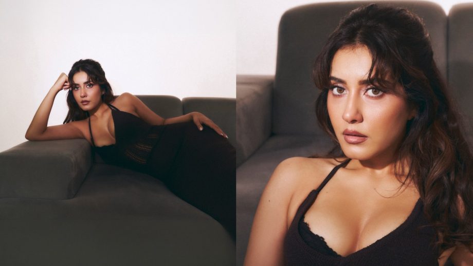 Raashii Khanna Looks Too Hot To Handle In Black Bodycon Dress, Vaani Kapoor Reacts 1