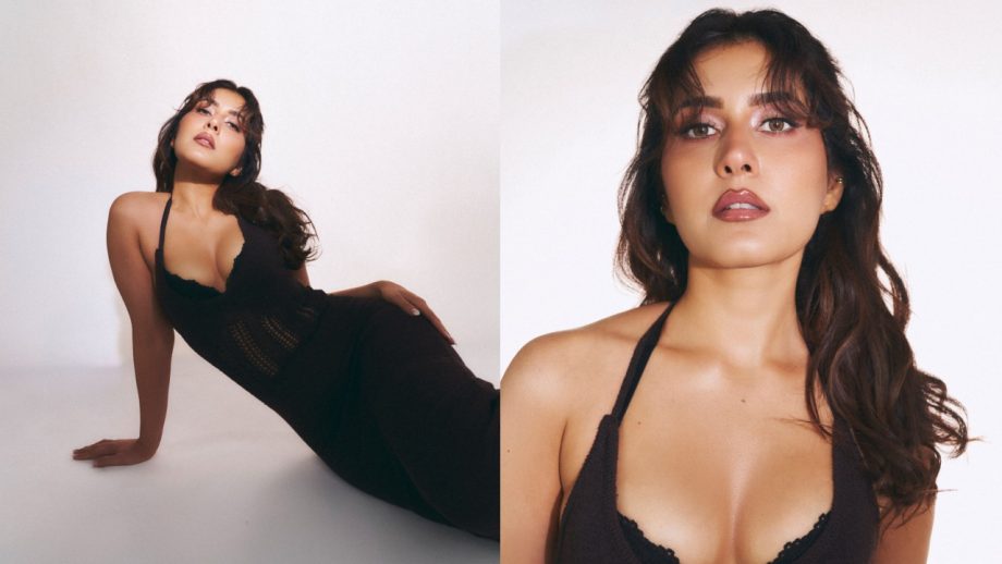 Raashii Khanna Looks Too Hot To Handle In Black Bodycon Dress, Vaani Kapoor Reacts 1