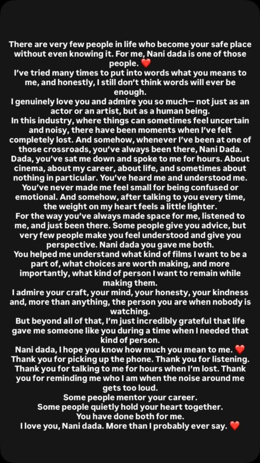 Raghav Juyal Calls Telugu Superstar Nani His 'Safe Place', Writes Heartfelt Note For 'The Paradise' Co-Star 1