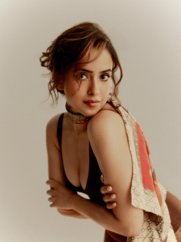 Sanya Malhotra’s Brown Bodysuit Look 1