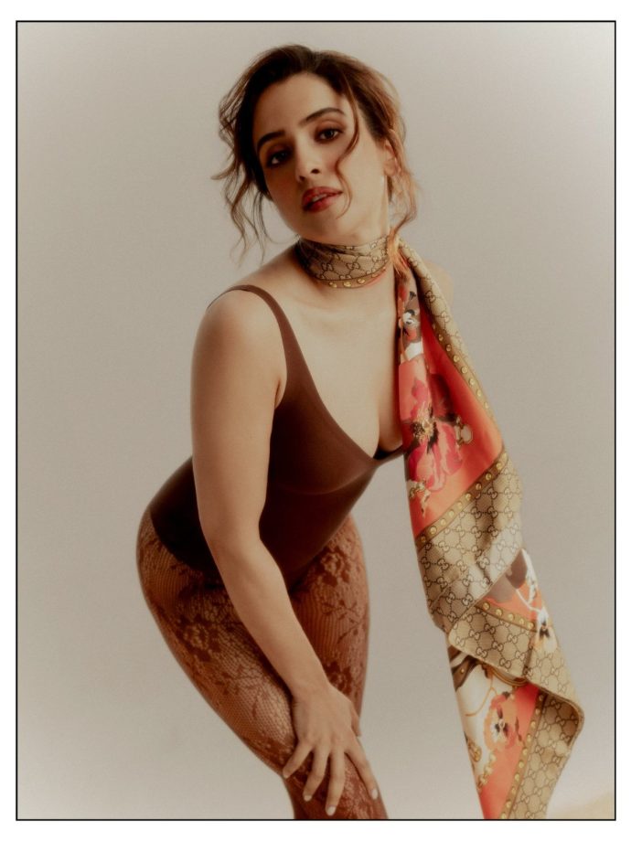 Sanya Malhotra’s Brown Bodysuit Look 1