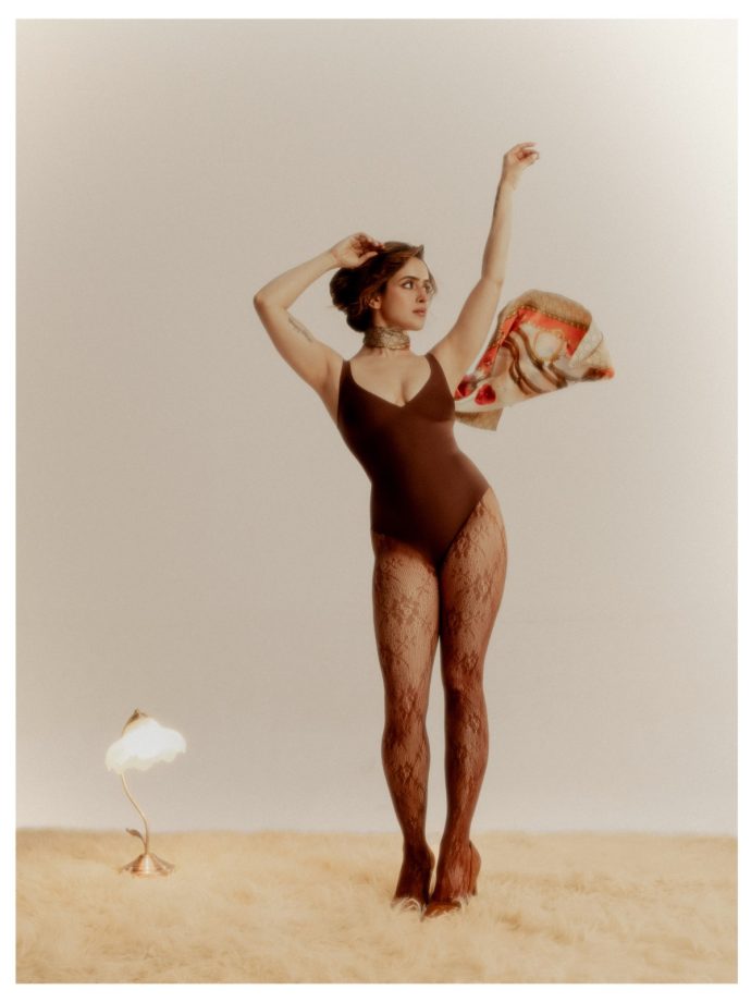 Sanya Malhotra’s Brown Bodysuit Look 1