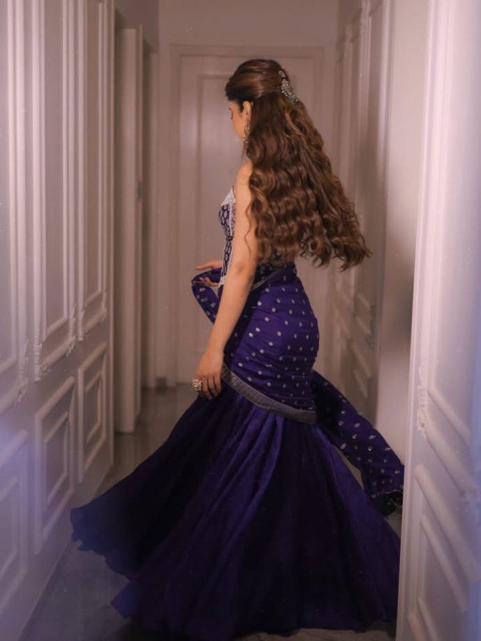 Shivangi Joshi’s Purple Lehenga Look Turns Heads; Elvish Yadav Reacts To Her Latest Pictures 1