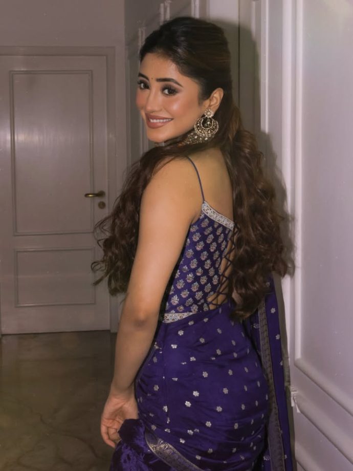 Shivangi Joshi’s Purple Lehenga Look Turns Heads; Elvish Yadav Reacts To Her Latest Pictures 1
