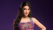 Shruti Haasan Stuns In Purple Label Moni K Corset; Skirt Set