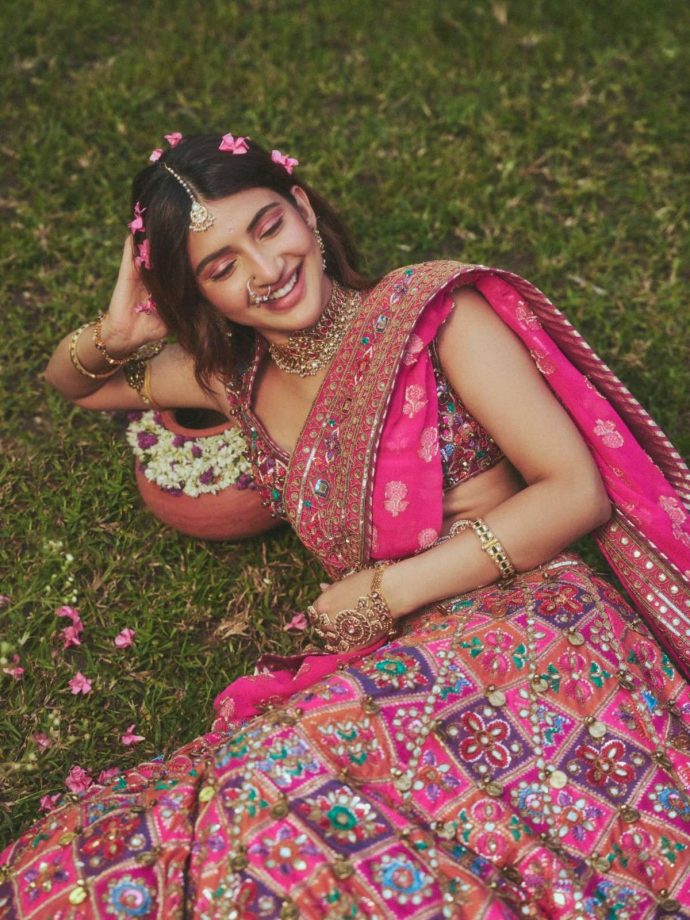 Sreeleela Paints The Town Pink In Dazzling Amaare By Sahib Bhatia Lehenga 1