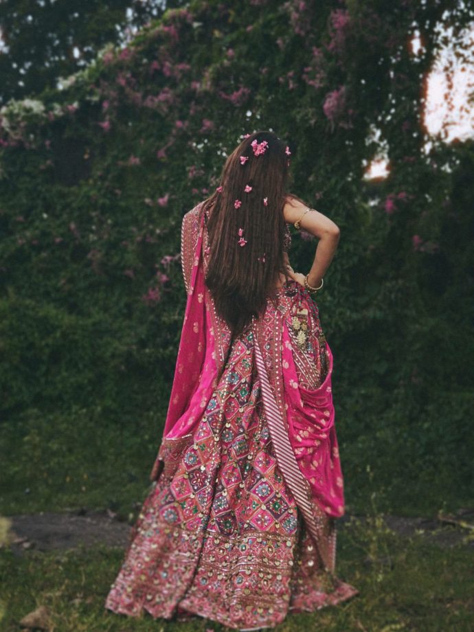 Sreeleela Paints The Town Pink In Dazzling Amaare By Sahib Bhatia Lehenga 1