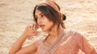 Sreeleela Serves Pastel Glam in a Peach & Blush Pink Ombré Lehenga