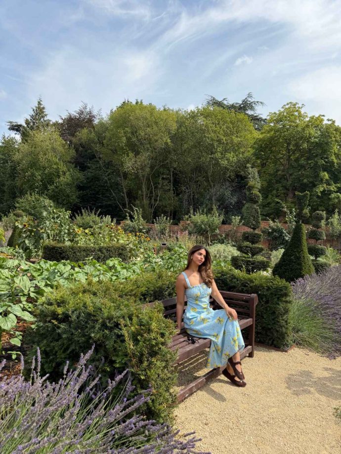 Suhana Khan Serves Dreamy Cottagecore Charm In Blue Bella Dress 1