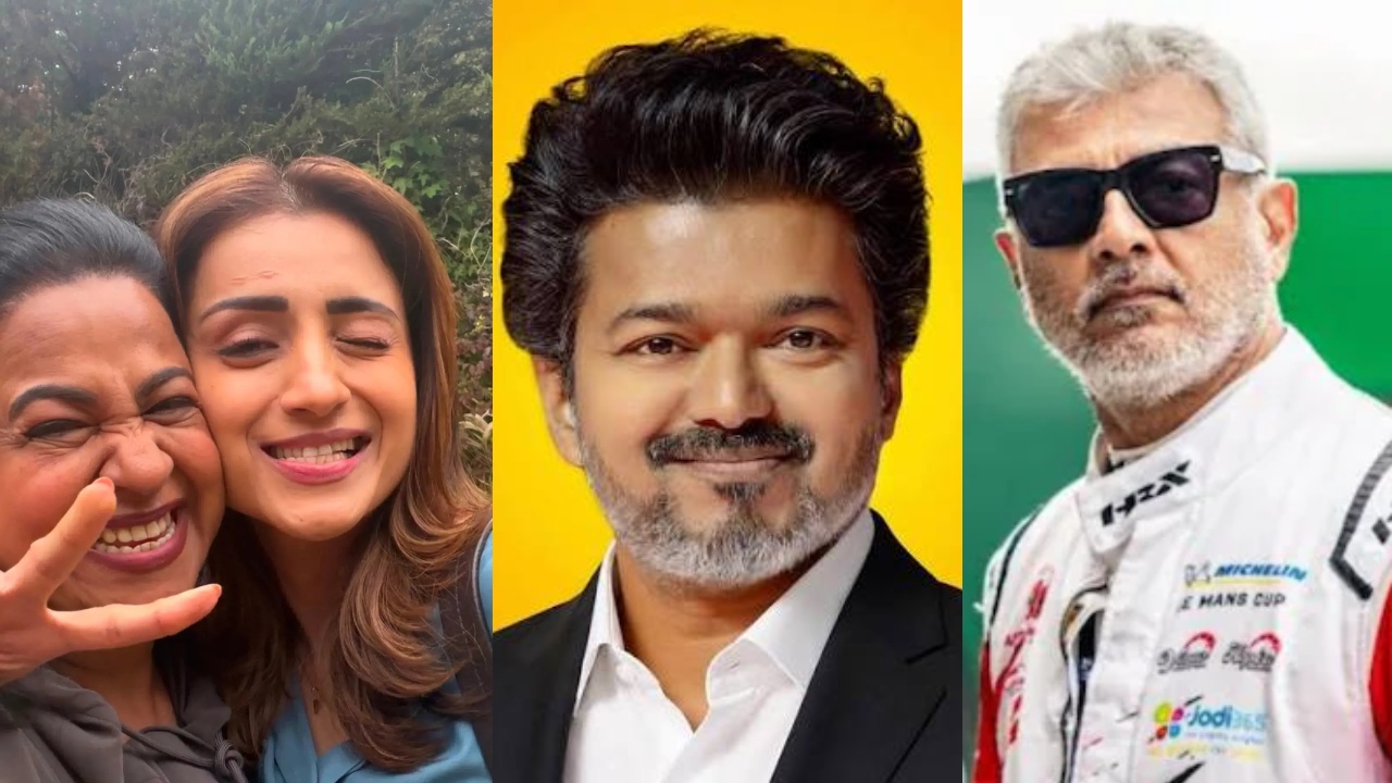 Trisha Krishnan & Radhika Sarathkumar Bond In London; Vijay Prepares To Flag Off Ajith Kumar's Silverstone Race 1