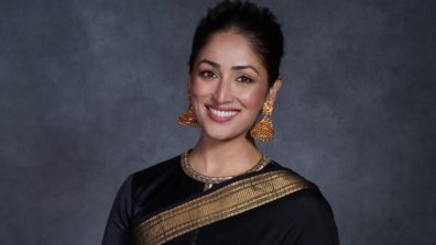 Yami Gautam’s Black Maheshwari Saree, Showcasing the Beauty of Indian Handloom Craftsmanship