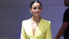 Alia Bhatt Brings Vintage Glamour To Life In A 1997 Alexander McQueen Yellow Suit