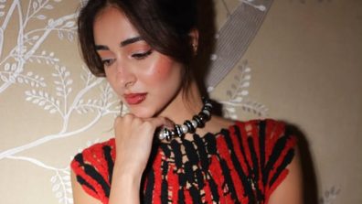 Ananya Panday’s Red & Black Crochet Dress