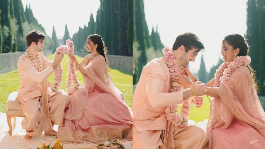 Arjun Sarja's Younger Daughter Anjana Marries BF Isai: Peek Into Their Wedding From Christian Vows To Hindu Rituals 1