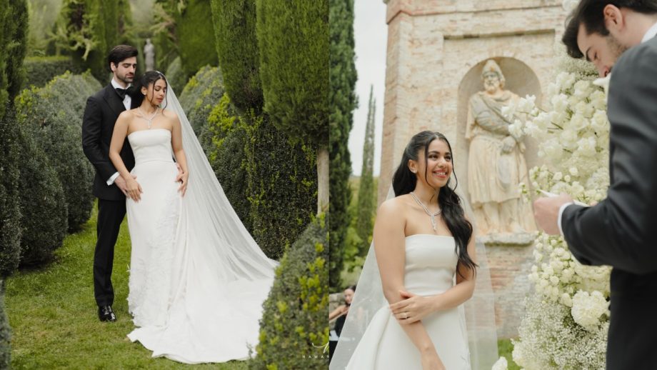 Arjun Sarja's Younger Daughter Anjana Marries BF Isai: Peek Into Their Wedding From Christian Vows To Hindu Rituals 1