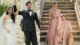Arjun Sarja's Younger Daughter Anjana Marries BF Isai: Peek Into Their Wedding From Christian Vows To Hindu Rituals