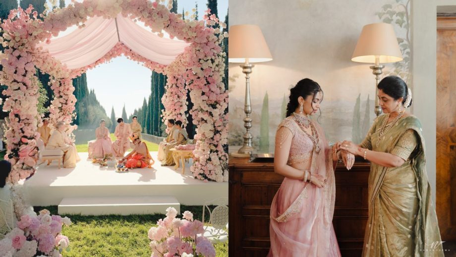 Arjun Sarja's Younger Daughter Anjana Marries BF Isai: Peek Into Their Wedding From Christian Vows To Hindu Rituals 1