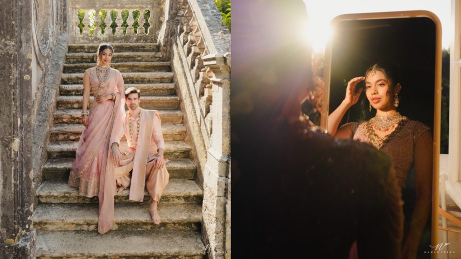 Arjun Sarja's Younger Daughter Anjana Marries BF Isai: Peek Into Their Wedding From Christian Vows To Hindu Rituals 1