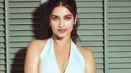 Bhagyashri Borse Turns Heads In All-White Halter Neck Top And Skirt Look