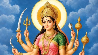 Nine Days, Nine Shades of Apsara! Day 4: Maa Kushmanda, The Smile That Lit the Universe