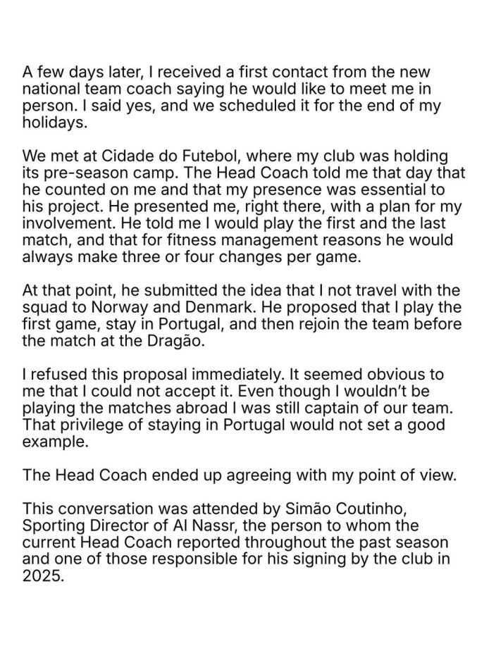Cristiano Ronaldo Breaks Silence, Reveals Why He Walked Out From National Team 1