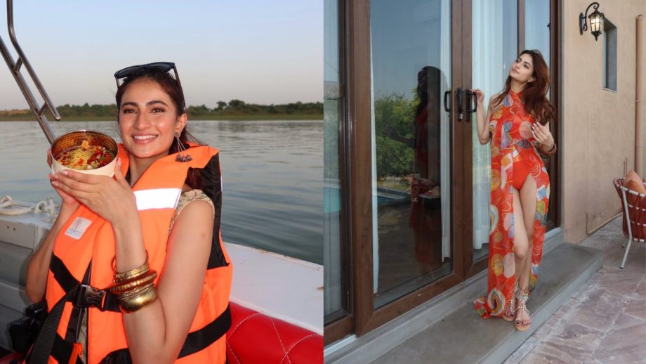 Erica Fernandes And Palak Tiwari Turn Up The Heat With Their Breathtaking Poolside Swimsuit Style 1