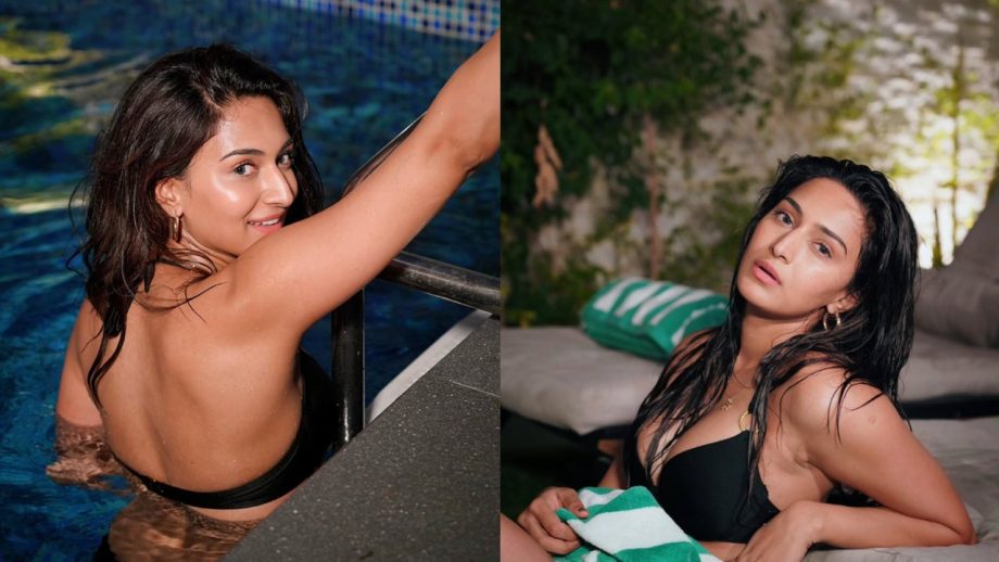 Erica Fernandes And Palak Tiwari Turn Up The Heat With Their Breathtaking Poolside Swimsuit Style 1