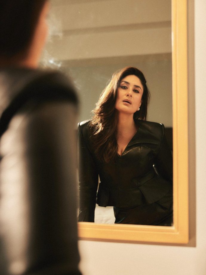 Kareena Kapoor Khan Turns Up The Heat In Black Leather Outfit 1