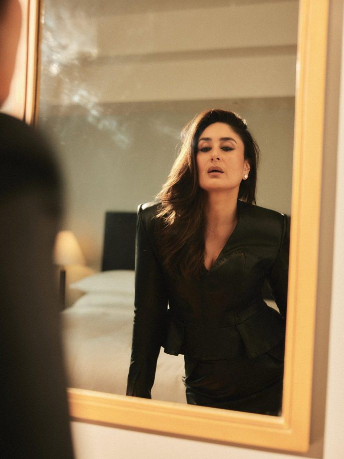 Kareena Kapoor Khan Turns Up The Heat In Black Leather Outfit 1
