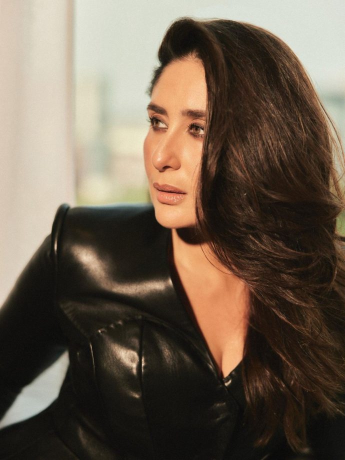 Kareena Kapoor Khan Turns Up The Heat In Black Leather Outfit 1