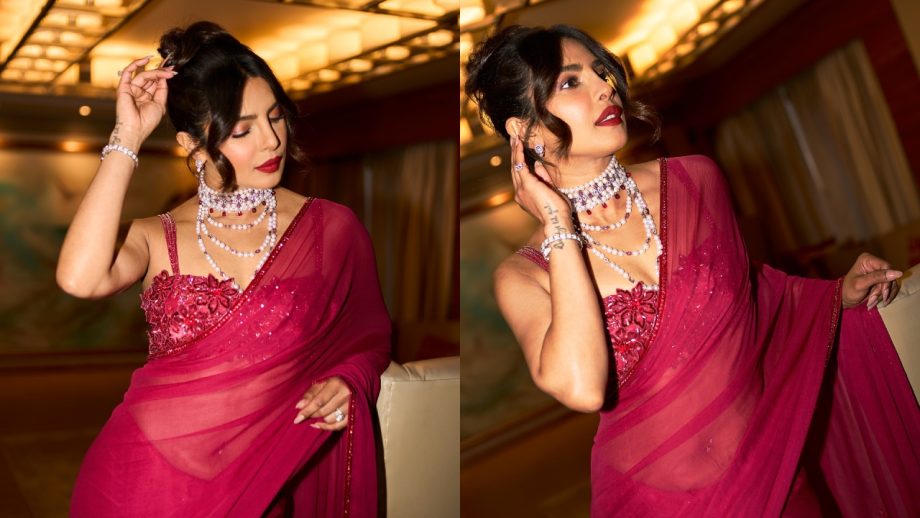 Karwa Chauth Saree Looks: Rakul Preet Singh, Shilpa Shetty, Priyanka Chopra & Parineeti Chopra Serve Festive Fashion Inspiration 1