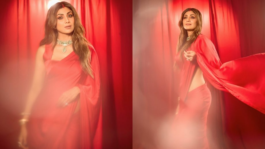 Karwa Chauth Saree Looks: Rakul Preet Singh, Shilpa Shetty, Priyanka Chopra & Parineeti Chopra Serve Festive Fashion Inspiration 1