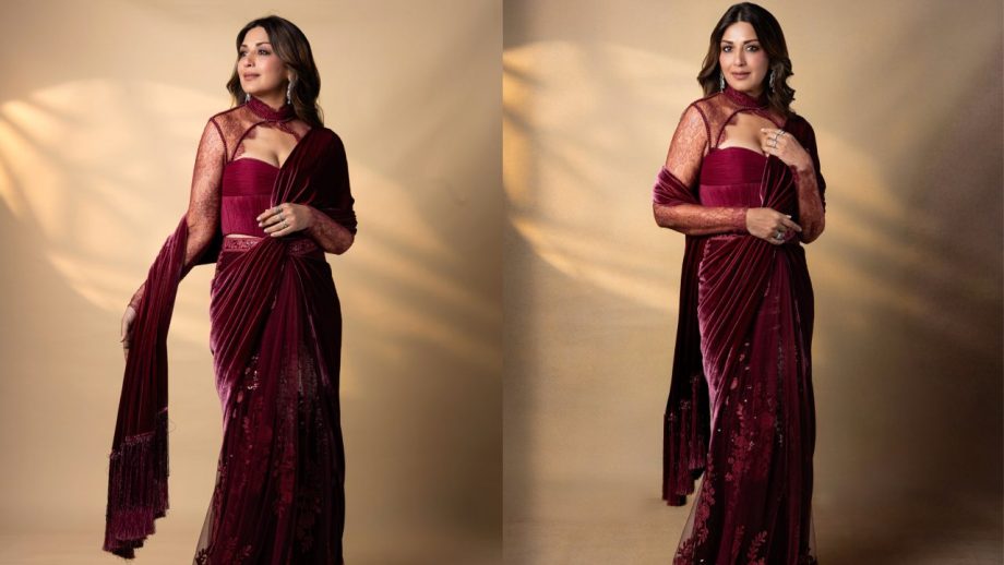 Karwa Chauth Saree Looks: Sonali Bendre, Kajol Devgan, Rani Mukerji & Madhuri Dixit Embrace Ethnic Elegance 1
