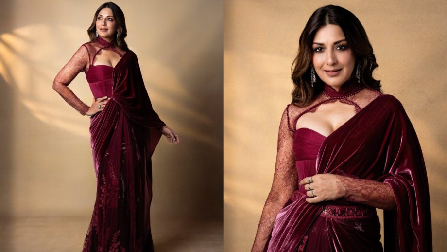 Karwa Chauth Saree Looks: Sonali Bendre, Kajol Devgan, Rani Mukerji & Madhuri Dixit Embrace Ethnic Elegance 1