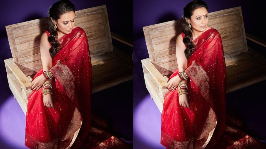 Karwa Chauth Saree Looks: Sonali Bendre, Kajol Devgan, Rani Mukerji & Madhuri Dixit Embrace Ethnic Elegance 1