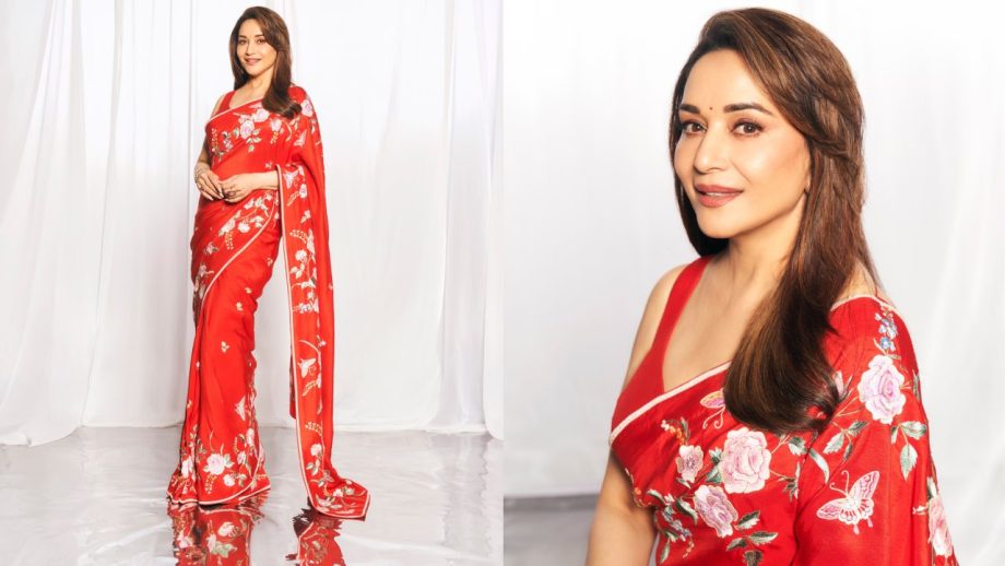 Karwa Chauth Saree Looks: Sonali Bendre, Kajol Devgan, Rani Mukerji & Madhuri Dixit Embrace Ethnic Elegance 1