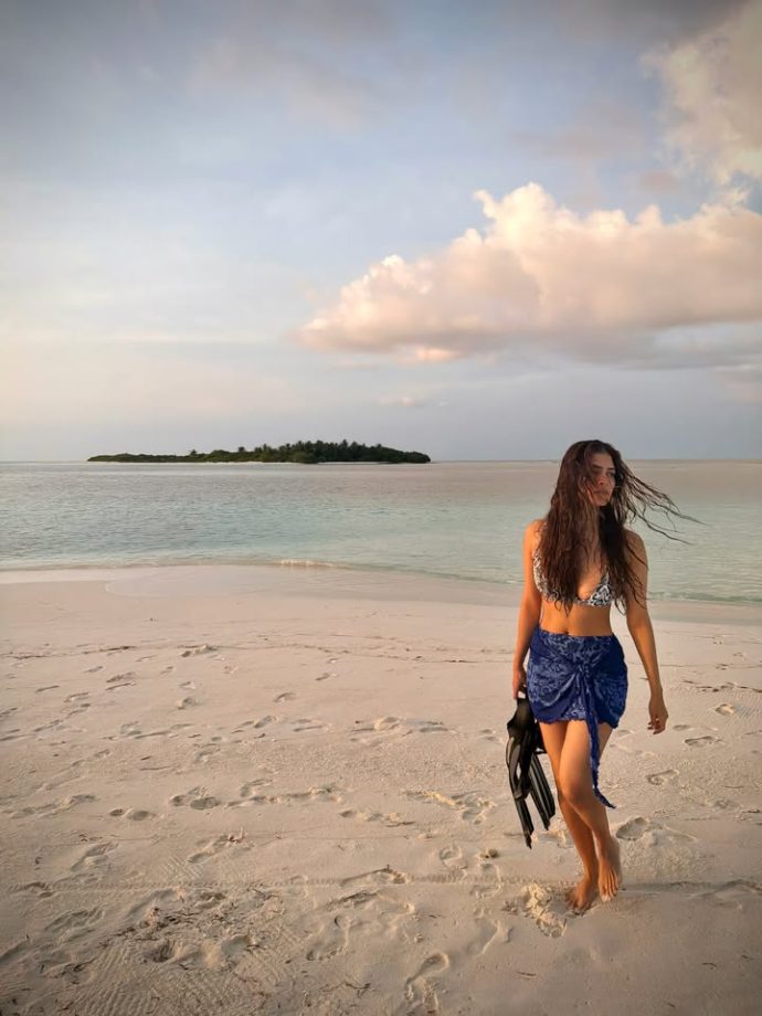 Malavika Mohanan Bikini Look: Actress Embraces Beach Fashion While Exploring The Ocean 1