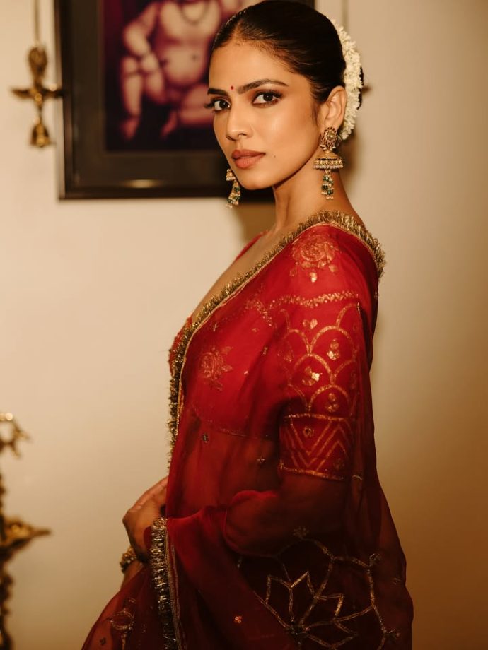 Malavika Mohanan's Ethnic Elegance: A Saree Or Lehenga—Which Look Is Attention-Grabbing? 1