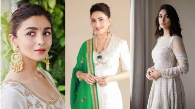 Navratri Day 2 Color White: Alia Bhatt, Madhuri Dixit And Mrunal Thakur Inspire Divine Elegance